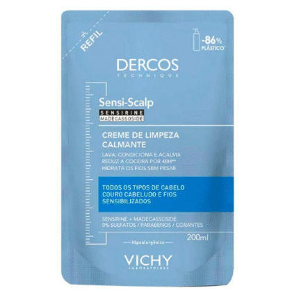 Creme de Limpeza Calmante Vichy Dercos Sensi Scalp Refil 200ml
