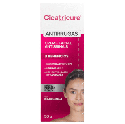 Creme Facial Cicatricure Antissinais e Antirrugas 50g